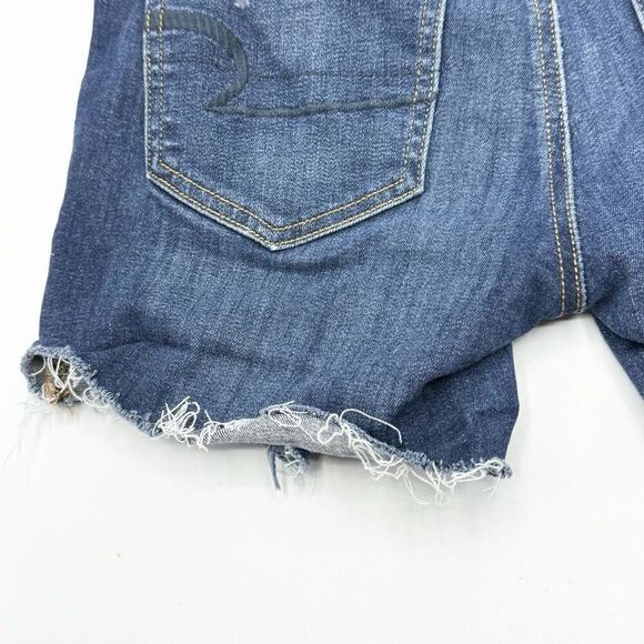 American Eagle Outfitters Shortie Cut Off Stretch Denim Shorts - Women’s US 4 - Picture 9 of 11